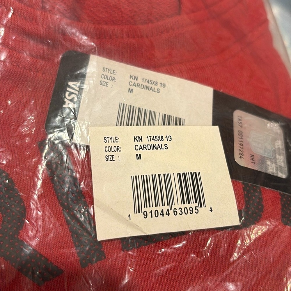 NWT [Gen2] Arizona Cardinals NFL Hooded Hoodie Sweatshirt Youth Medium (10/12) - Picture 7 of 9
